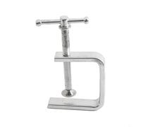 Lot de 2 colliers de serrage en C réglables en forme de G de 50 à 100 mm pour fixation du bois, du plastique, du métal, de la pierre, en alliage d'acier avec filetage lisse pour perçage et (0 à 50 mm)