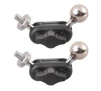 Lot de 2 colliers de serrage en métal 17 mm avec filetage 1/4" pour support de smartphone