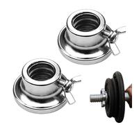 Lot de 2 colliers de serrage hexagonaux pour haltères en fer de 2,5 cm, verrouillage sécurisé | Poids pour entraînement à domicile