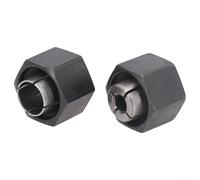 Lot de 2 colliers de serrage pour défonceuse DW621 DW616 DW618 DW625 12,7 mm 6,35 mm 1/2" et 1/4" en acier compatible avec DeWalt