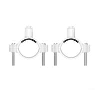 Lot de 2 colliers de serrage pour systèmes RO, raccord en plastique et en métal de 6,35 mm, connecteur de filtre à eaux usées, joint anti-fuite, installation facile, utilisation sous évier de cuisine