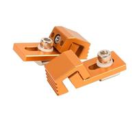 Lot de 2 colliers de serrage professionnels robustes avec compatibilité réglable pour machines de découpe, surfaces rainurées antidérapantes en aluminium haute résistance
