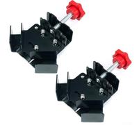 Lot de 2 colliers de serrage réglables à 90 degrés avec mécanisme coulissant pour projets en bois et métal, construction en acier au carbone (type ouvert)