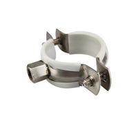 Lot de 2 colliers de serrage ronds en fer galvanisé, 20 à 90 mm, en caoutchouc, fixation par vis, support de tuyau de suspension, raccords de tuyauterie(90mm)