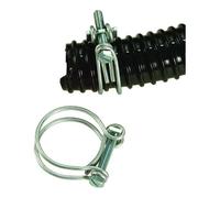 Lot de 2 colliers de serrage - UBBINK - Diamètre 25-29 mm - Galvanisés - Pour tuyau spiralé