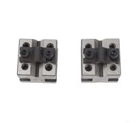 Lot de 2 colliers de serrage V-Block en fonte, outil assorti à 90 degrés, jauge multifonction pour machiniste et atelier, outils d'ingénierie