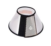 Lot de 2 colliers élisabéthains confortables pour chien - Cônes pour arrêter de lécher - Collier de protection pour chien après une chirurgie - Anti-morsure - Noir - Taille S