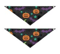 Lot de 2 colliers mignons pour chien avec symboles d'Halloween doux et légers pour un cadeau d'animaux domestiques à différentes étapes, 76,2 x 30,5 cm, 5,1 cm