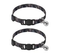Lot de 2 colliers pour chat Steampunk Hibou foncé Facile à porter