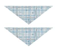 Lot de 2 colliers pour chien à motif ours polaire et flocon de neige résistants à l'usure pour animaux de compagnie en plein air qui veulent se déguiser jusqu'à 76,2 x 30,5 cm, 5,1 cm