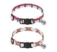 Lot de 2 colliers pour chien/ avec boucle de libération et drapeau de la Caroline du Nord (USA)