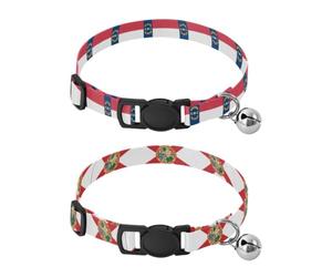 Lot de 2 colliers pour chien/ avec boucle de libération et drapeau de la Caroline du Nord (USA)