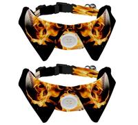 Lot de 2 colliers pour chien avec clochette, collier détachable et réglable pour petit animal de compagnie, balle molle