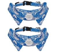 Lot de 2 colliers pour chien avec clochette, collier détachable et réglable pour petit animal de compagnie, coquillages