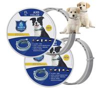 Lot De 2 Colliers pour Chien,Colliers Réglables Taille,Huiles Essentielles Naturelles, Collier Imperméables pour Chiens De Petite Moyenne Grande,Colliers Offrant Une Protection