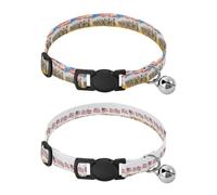 Lot de 2 colliers pour chiens de petite taille avec boucle à dégagement rapide - Pour soldats marchant en parade - Pour enfants agitant de petits drapeaux
