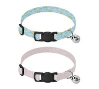 Lot de 2 colliers pour chiot avec boucle de libération pour chien fille et garçon Motif nuage