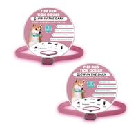 Lot de 2 colliers répulsifs lumineux pour chiens, répulsif à libération lente, résistants à l'eau, réglables pour la plupart des chiens, rose