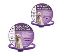 Lot de 2 colliers répulsifs pour chiens : pour chiens de petite, moyenne et grande taille, avec design réglable, convient également aux chiots de plus de 6 semaines