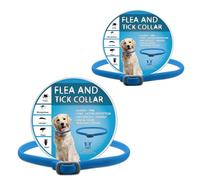 Lot de 2 colliers répulsifs, réglables, imperméables, adaptés pour les chiots et les chiens, doux, confortables pour les chiens de petite, moyenne et grande taille
