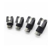 Lot De 2 Colliers Serrage En P Acier Inoxydable 304, Doublés Caoutchouc, For Montage Câbles Et Tuyaux Installation Facile(18MM)