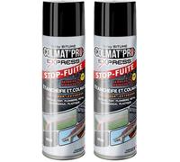Lot de 2 Colmat’Pro Express 300 ml couleur Noir - Stop-Fuite, Etanchéifie, Colmate et Protège votre intérieur et extérieur