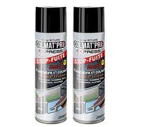 Lot de 2 Colmat’Pro Express 300 ml - Stop-Fuite, Etanchéifie, Colmate et Protège votre intérieur et extérieur - Fabriqué en France (NOIR)