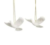 Lot de 2 colombes en résine Durable pour Vous et Un ami