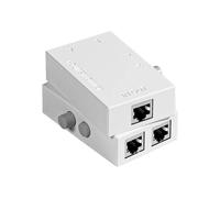 Lot de 2 Commutateurs Réseau Ethernet RJ45 à 2 , Partage Manuel, Boîtier Réseau RJ45, Adaptateur, Répartiteur, Convertisseur