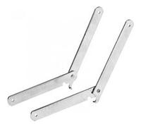 Lot de 2 compas pour tréteau, L.200 mm