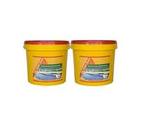 Lot de 2 compléments d'imperméabilisation pour piscine SIKA Enduit Piscine - Blanc écume - Kit 6,16kg