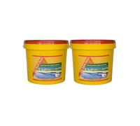 Lot de 2 compléments d'imperméabilisation pour piscine SIKA Enduit Piscine - Blanc écume - Kit 6,16kg