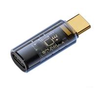 Lot de 2 compteurs de puissance USB C 240 W avec affichage LED de tension et de courant, testeur de transfert de données 40 Gbit/s pour analyseur de charge USB 4, bleu