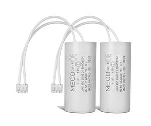 Lot de 2 Condensateurs 4 uF Moteur Volet Roulant BUBENDORFF - Condensateur avec Connecteur JST pour Réparation Pro de Volet Roulant - Haute Qualité & Longue Durée de Vie - Fond Plat 450V - MECO