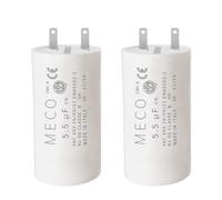 Lot de 2 condensateurs 5,5 µF - Pièce d'origine - Faston 2,8 à cosses - 10 000 h - Compatibles moteurs de volet roulant Simu, Som fy, multi-marques 8 à 10 Nm - GARANTIE 2 ANS - Fabrication européenne