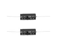 Lot de 2 Condensateurs Axiaux 47uF 500V 43x18mm Compatible avec Fender Hot Rod Deluxe Utiles pour Remplacer Les Capuchons des Amplis à Lampes Vintage Et Modernes