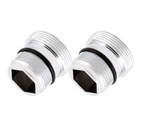 Lot de 2 Connecteur de Robinet en Métal, Adaptateur Robinet Mitigeur, Adaptateurs de Robinet M18 vers M22 Mâle, Compatible avec Ikea, Grohe, Neoperl Tj, Filtre Brita, pour Cuisine et Salle de Bain