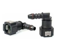 Lot de 2 Connecteur de Tuyau de Carburant de Voiture , Raccord durite essence , connecteur rapide à 90 degrés , plastique 7.89mm