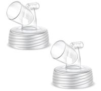 Lot de 2 connecteurs à large ouverture compatibles avec les tire-lait Spectra S1 S2 9 Plus, Medela PersonalFit Shield, Lansinoh ComfortFit, Maymom MyFit Shields