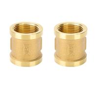 Lot de 2 connecteurs à manchon femelle en laiton G3/4", connecteur femelle BSP fileté en laiton, raccords de raccord réducteurs, accessoires de connexion de tuyau