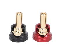 Lot de 2 Connecteurs Banane pour Dissipateur Thermique RC, Ensemble de de Poignées pour Voitures RC sur Chenilles, Ensemble de Fiches de Dissipateur Thermique pour Batterie avec (4mm)