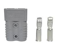 Lot de 2 connecteurs d'alimentation 175 A pour Anderson SB175 175 A 600 V Gris 6325G1 Rouge 6329G1 Bleu 6326G1 avec contacts #1/0 53,5 mm² (gris 6325G1)