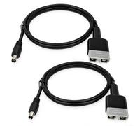 Lot de 2 connecteurs DC8020 50 A avec câble en silicone de 1,5 m résistant | Connexion de boucle sans soudure, courant élevé 50A, couverture en silicone flexible, pour l'électronique automobile solaire
