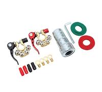 Lot de 2 Connecteurs de Borne de Batterie de Voiture, Bornes de Batterie de Voiture Positives Négatives à 4 Voies, Déconnexion Rapide pour Bornes SAE/JIS de Type A pour Voiture Marine, Camping-car, Ca