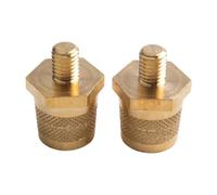 Lot de 2 connecteurs de borne de batterie M8 en laiton 250 A, CC 1000 V, pour automobile, marine, camping-car, adaptateur de poteau fileté avec vis de fixation