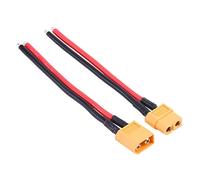 Lot de 2 connecteurs de câble femelle Xt60 en silicone pour câble adaptateur pour 60 connecteurs mâles, Xt60