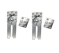 Lot de 2 connecteurs de canapé modulaires à clipser, supports de connexion pour canapé sectionnel, charnière à pince crocodile pour canapé, fauteuil inclinable, causeuse