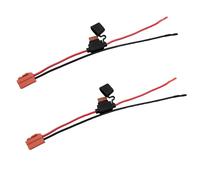 Lot de 2 connecteurs de faisceau de câbles de batterie compatibles avec les véhicules 12 V avec prise rouge à 2 broches