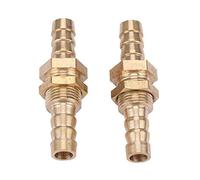 Lot de 2 connecteurs de raccordement en laiton pour tuyau d'arrosage - 6 mm