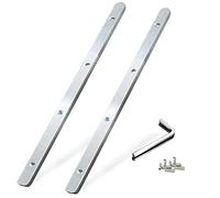 Lot de 2 connecteurs de rail de guidage 71358 482107 pour scie à rail Festool Makita DeWalt Triton dans rails de guidage intégrés pour une coupe sécurisée, argenté